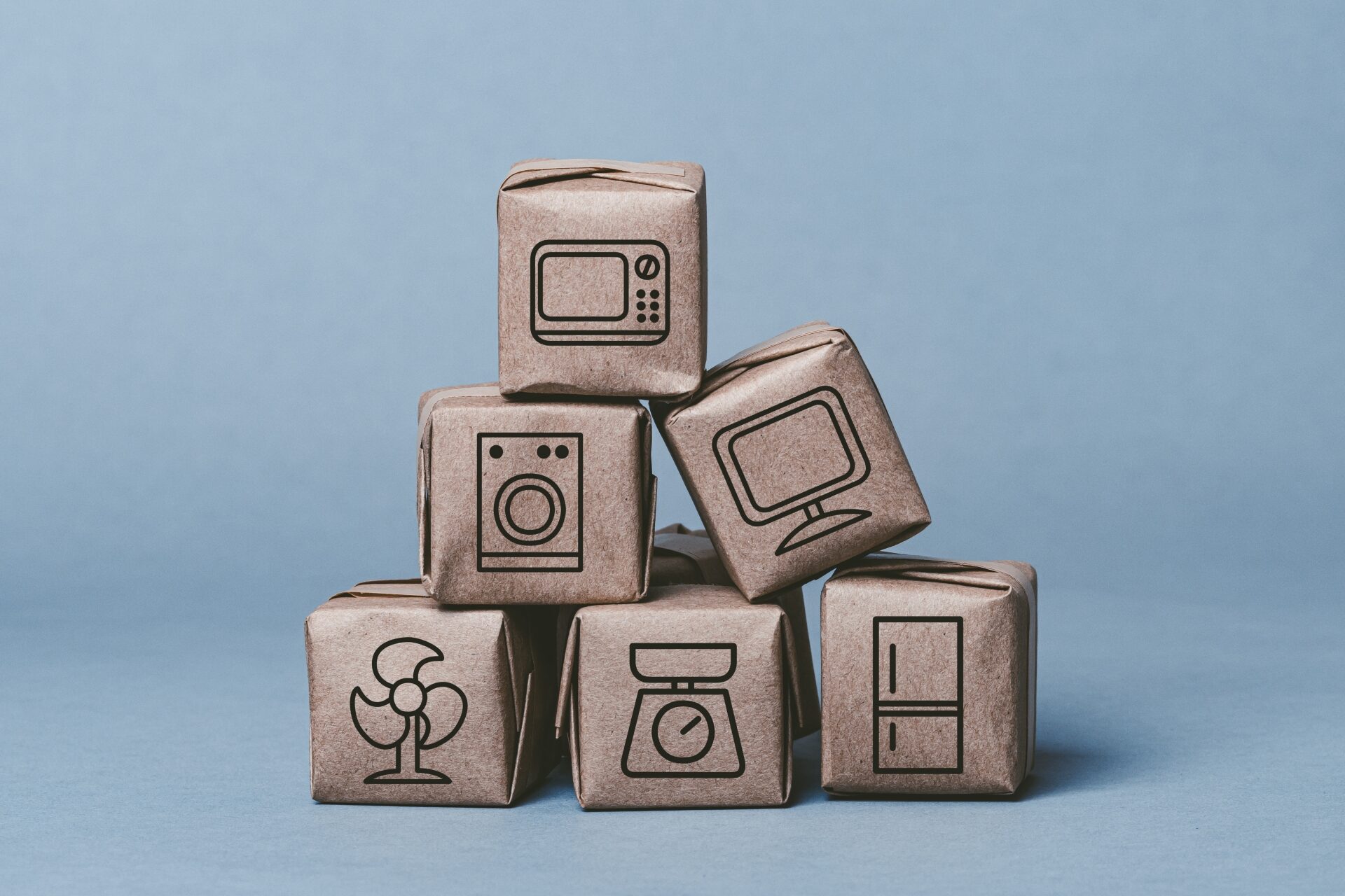 家電の段ボール箱