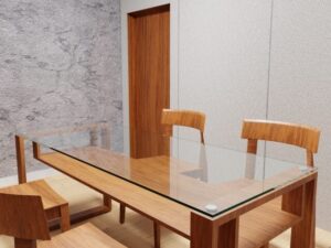 ガラスダイニングテーブル