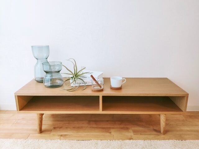 収納付きローテーブル