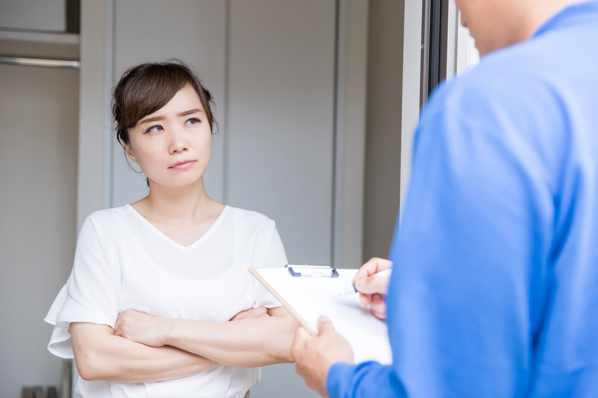 知らない人の訪問