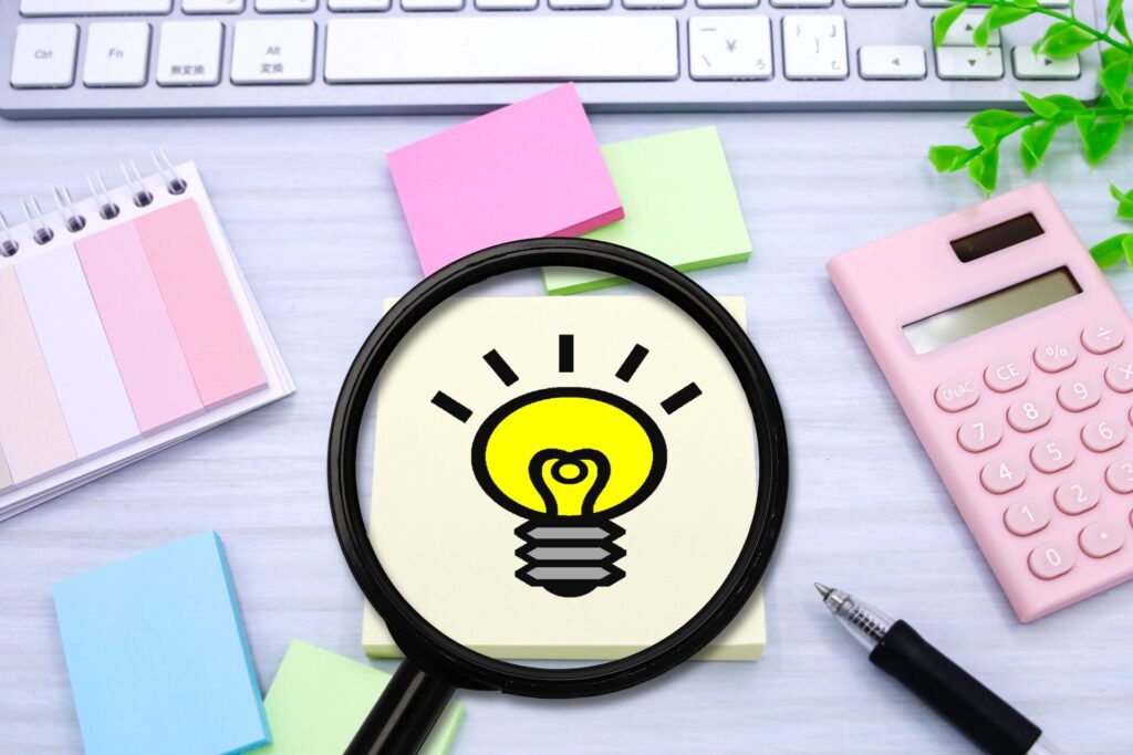 虫眼鏡とひらめき