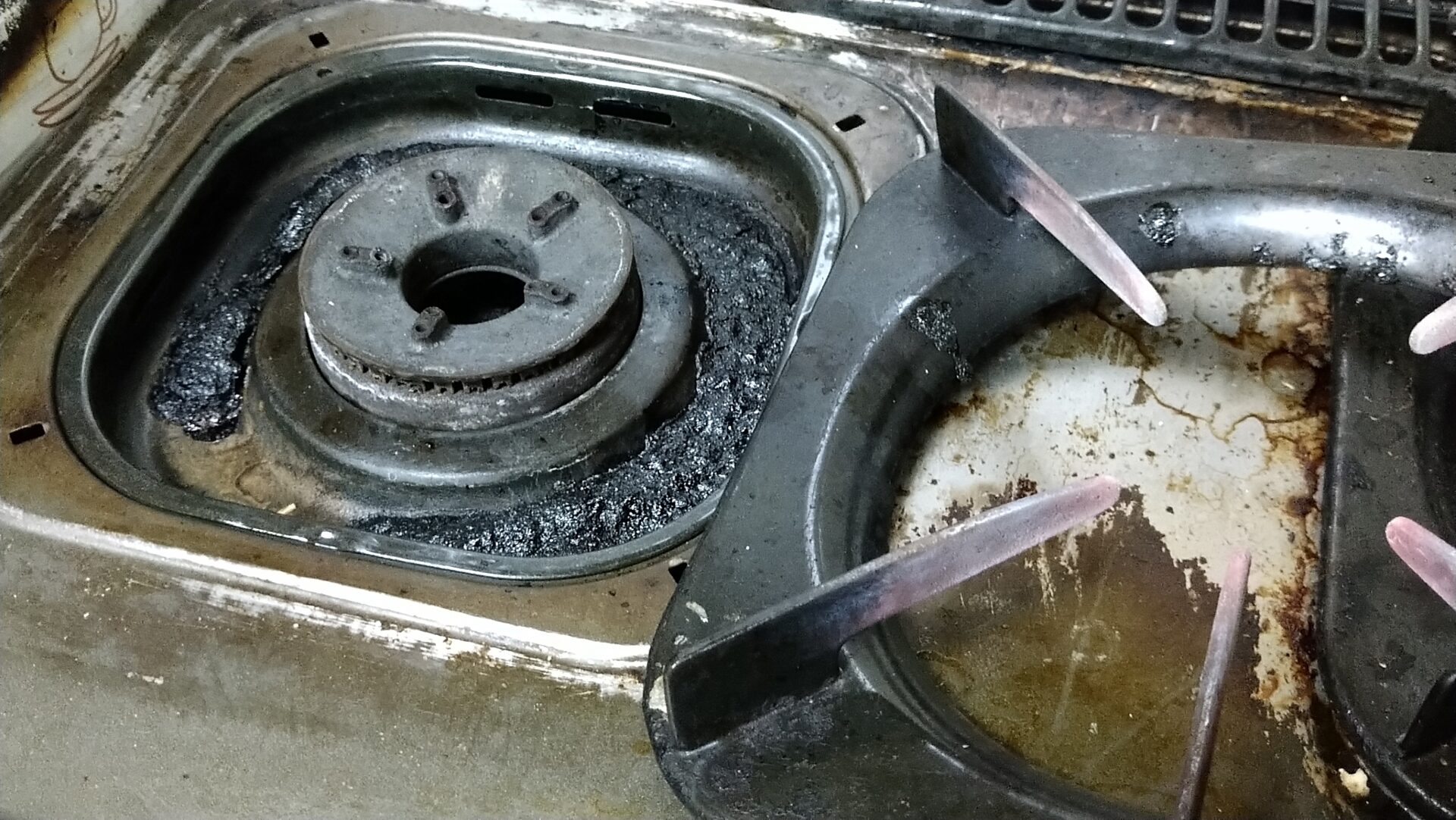 古いガスコンロ